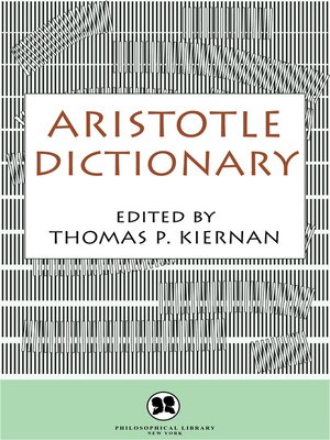 cover image of Aristotle Dictionary